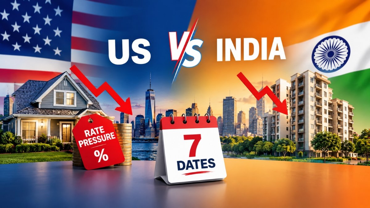 US vs India Real Estate: Rate Pressure and 7 Dates to Watch