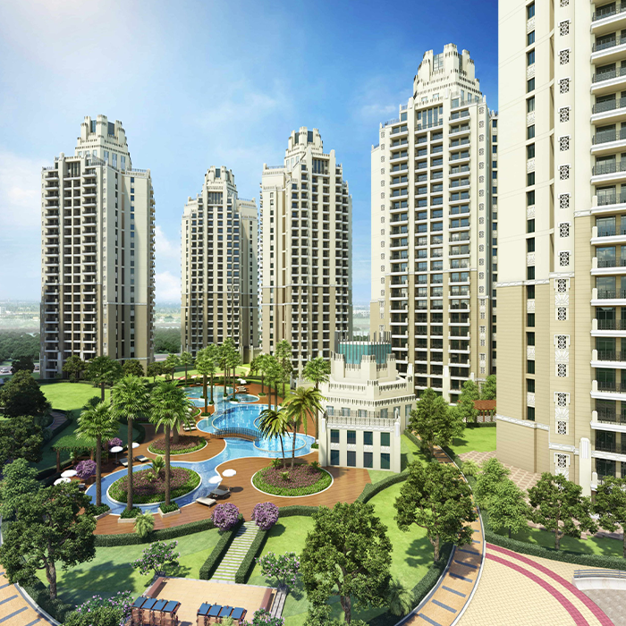 ATS Allure towers around the central pool, artist impression